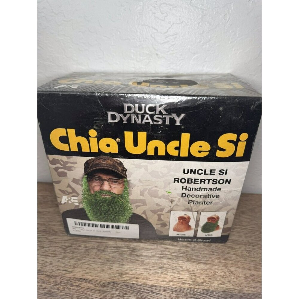 Duck Dynasty Chia Pet Gift Uncle Si Robertson Decorative Planter Beard Plant NEW